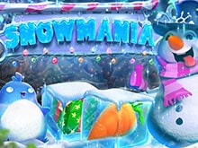 Snowmania Slot Snowmania Slot game logo with happy snowman